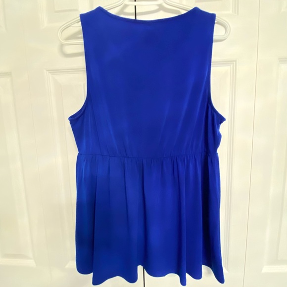Torrid Royal Blue Empire-waisted Tank Size 0 - Picture 3 of 3